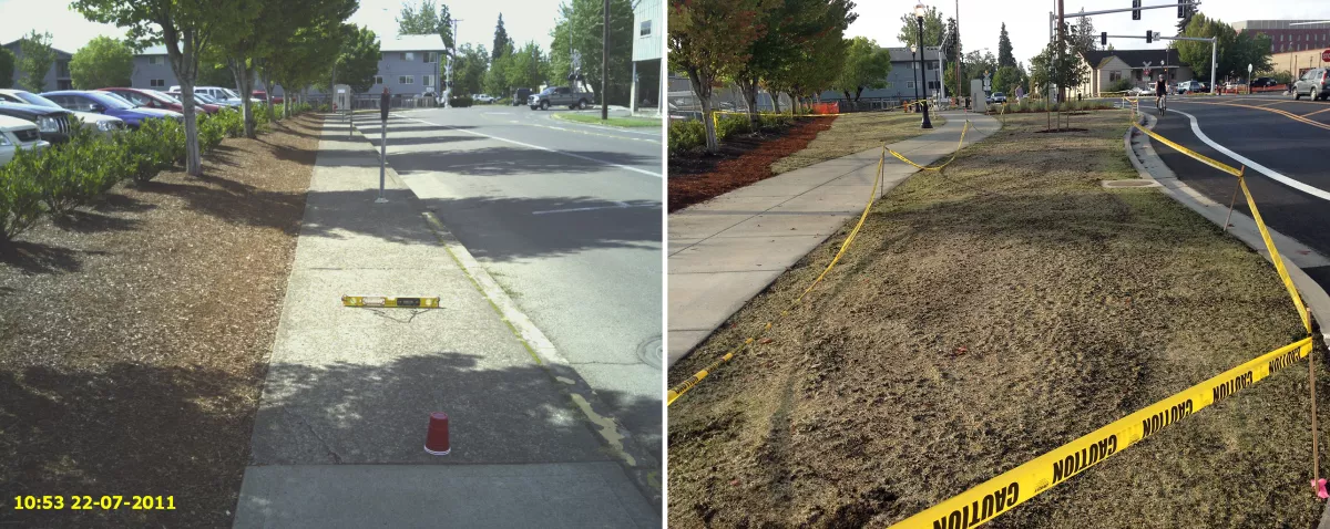 15th and Wash Way East Side Before/After